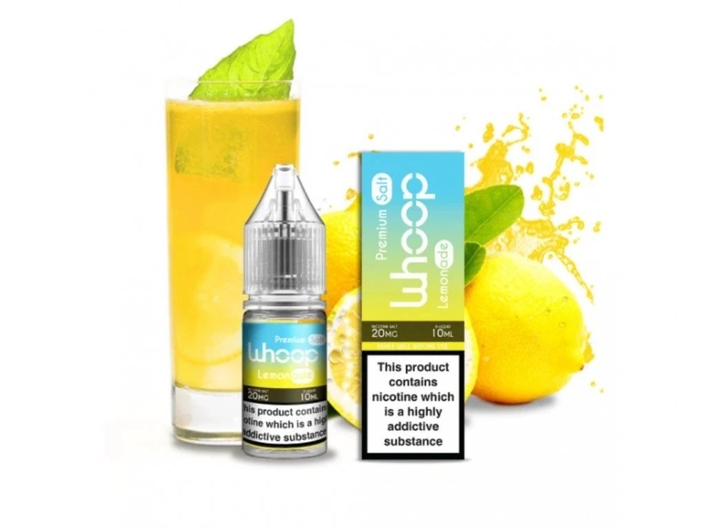 Whoop Lemonade 10 ml – e-liquid se solí nikotinu: 20 mg