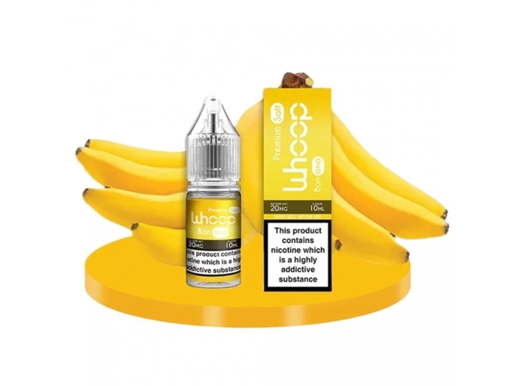 Whoop Banana 10 ml – e-liquid se solí nikotinu: 20 mg