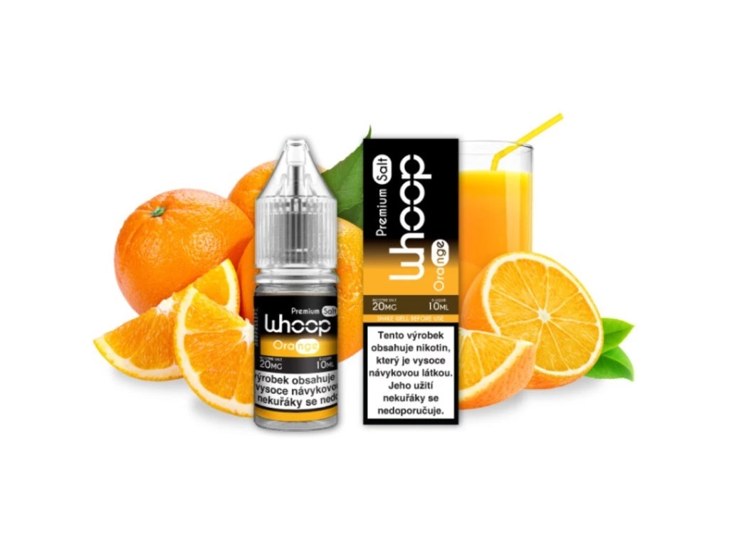 Whoop Orange 10 ml – e-kapalina se solí nikotinu: 20 mg