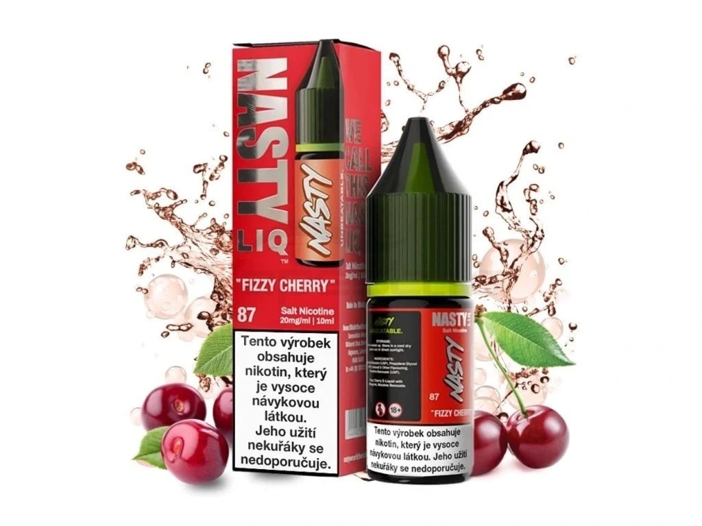 NASTY LIQ Fizzy Cherry 10ml - Solný liquid Nikotin: 20mg