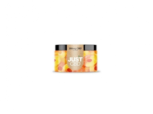 Just CBD Gumídci Broskvové kroužky 250 mg-500 mg CBD CBD mg: 250