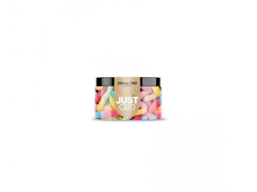 JustCBD Gumídci Kyselí červíci 250-1000 mg CBD mg: 1000