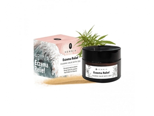 Hemnia Eczema Relief -  konopná mast na ekzém, 250 mg CBD 50 ml