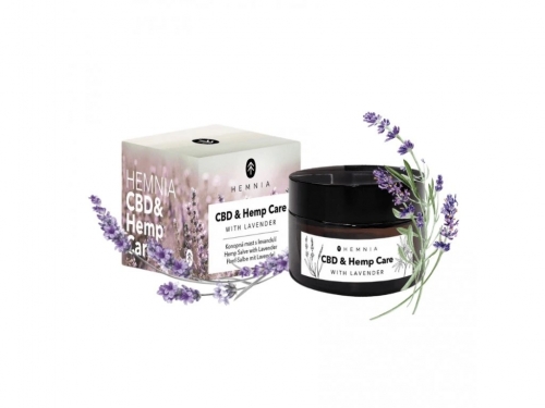 Hemnia CBD& Hemp Care –  konopná mast s levandulí, 250 mg CBD, 50 ml