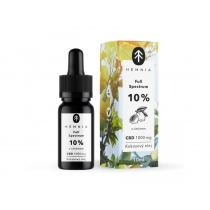 Hemnia Full Spectrum CBD MCT Kokosový olej 10%, 1000 mg, 10 ml, citrón